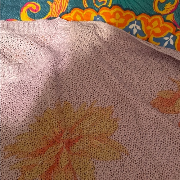 POL Floral Sweater in Pink and Orange - Picture 3 of 12